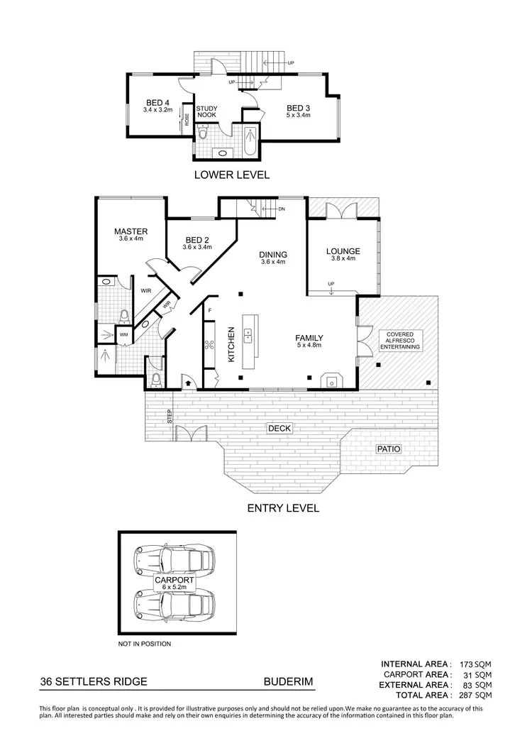 Floorplan of Homely house listing, 36 Settlers Ridge, Buderim QLD 4556