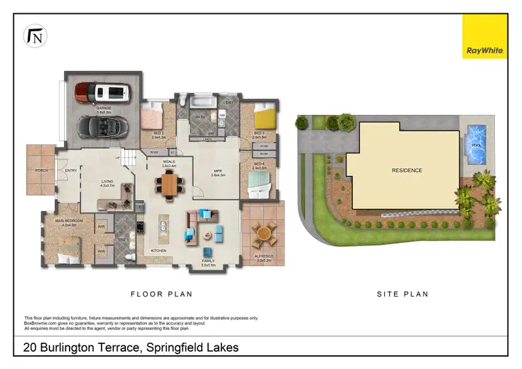 Floorplan of Homely house listing, 20 Burlington Terrace, Springfield Lakes QLD 4300
