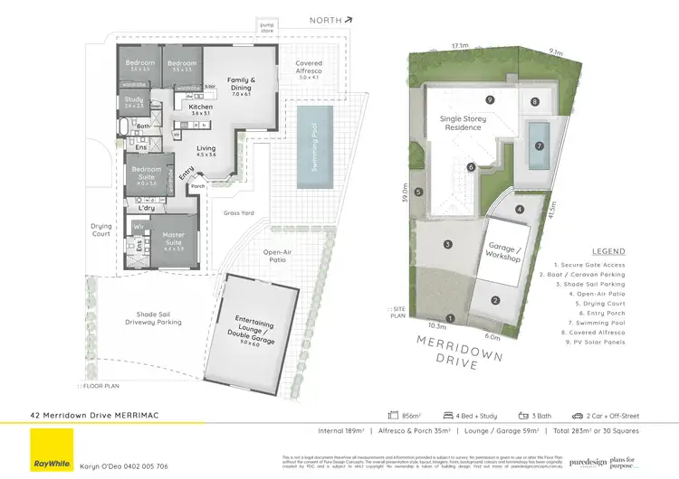 Floorplan of Homely house listing, 42 Merridown Drive, Merrimac QLD 4226