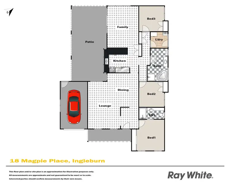 Floorplan of Homely house listing, 18 Magpie Place, Ingleburn NSW 2565