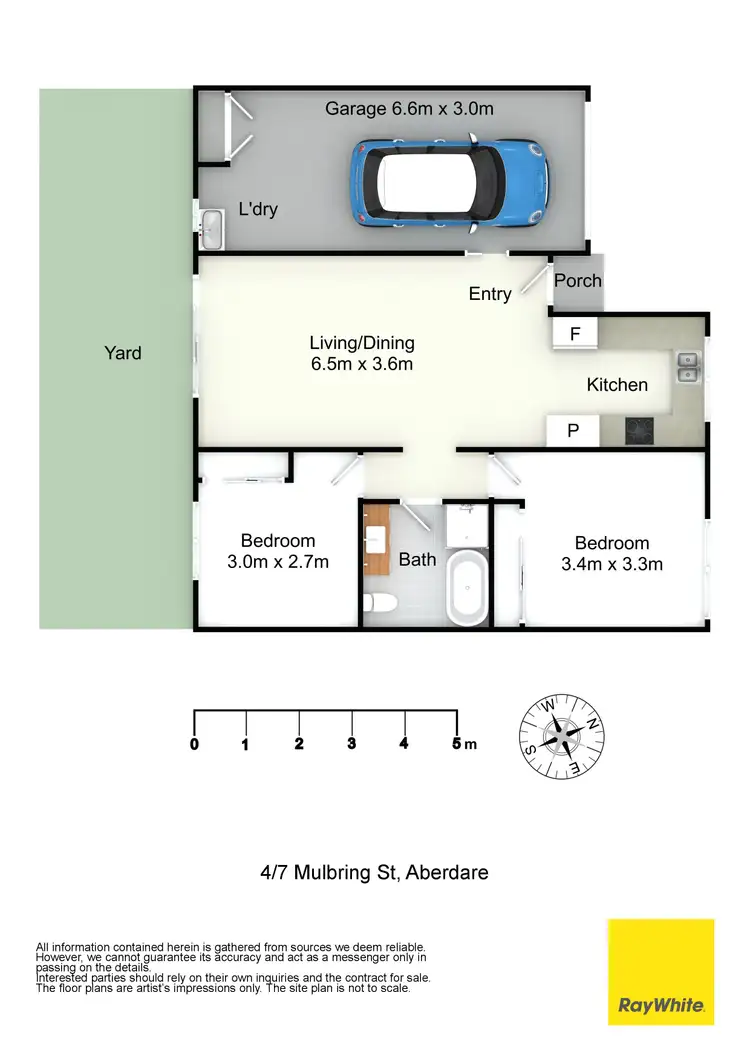 Floorplan of Homely unit listing, 4/7 Mulbring Street, Aberdare NSW 2325