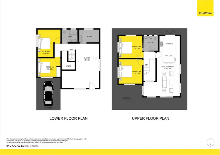 Floorplan of Homely house listing, 117 Scenic Drive, Cowes VIC 3922