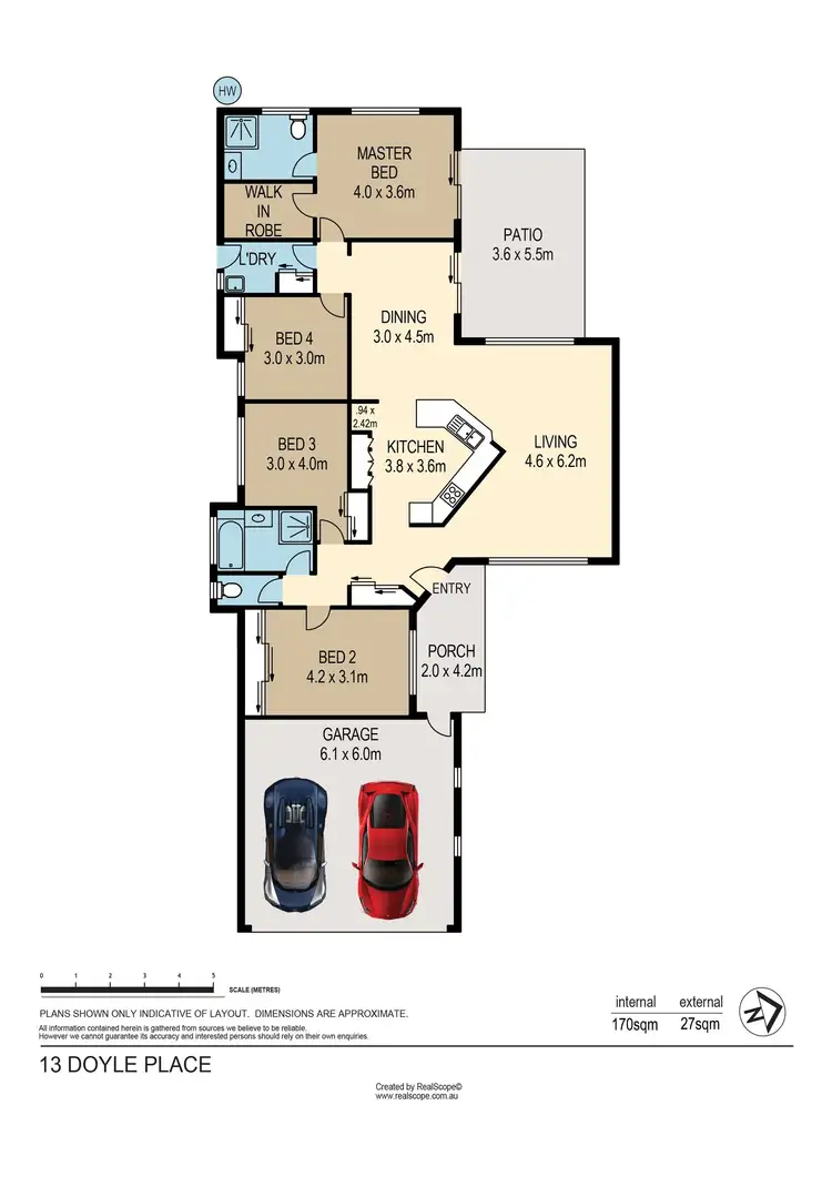 Floorplan of Homely house listing, 13 Doyle Place, The Gap QLD 4061