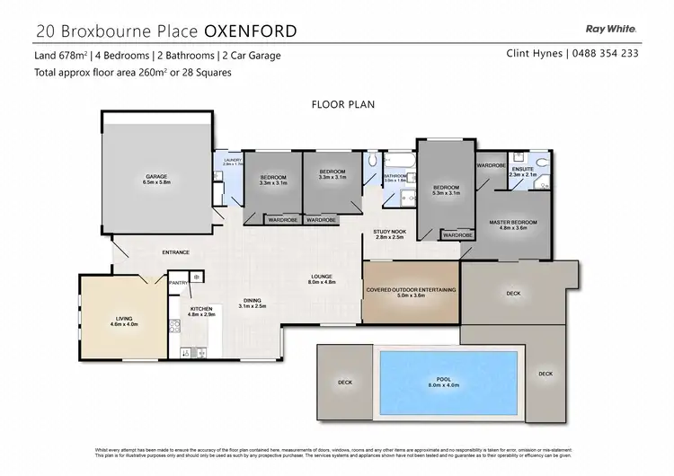 Floorplan of Homely house listing, 20 Broxbourne Place, Oxenford QLD 4210