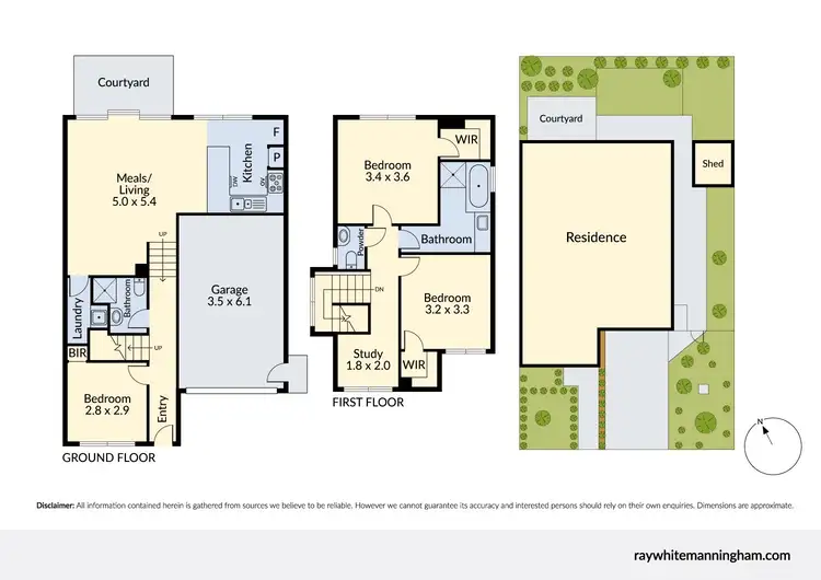 Floorplan of Homely townhouse listing, 1B Tarrangower Avenue, Mitcham VIC 3132