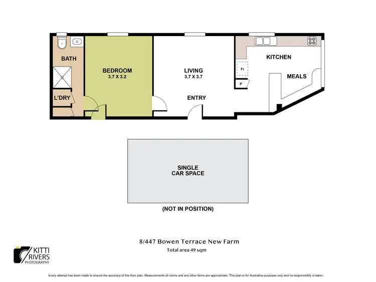 Floorplan of Homely apartment listing, 8/447 Bowen Terrace, New Farm QLD 4005