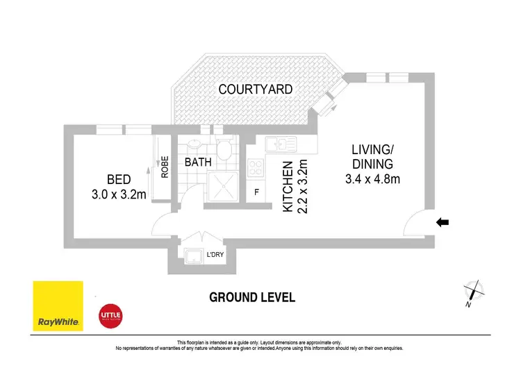 Floorplan of Homely apartment listing, 2/1 Waverley Crescent, Bondi Junction NSW 2022