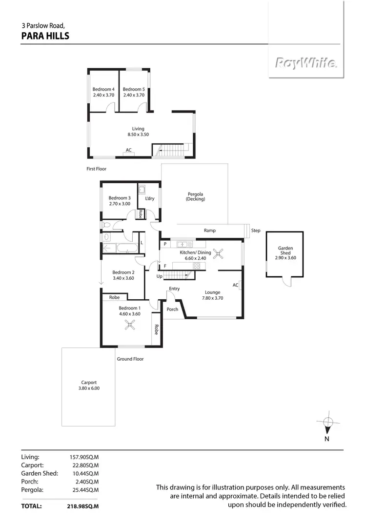 Floorplan of Homely house listing, 3 Parslow Road, Para Hills SA 5096