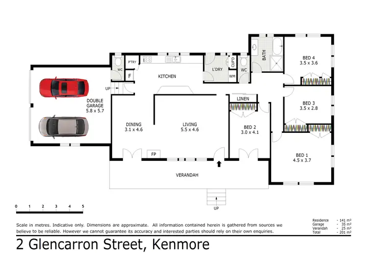 Floorplan of Homely house listing, 2 Glencarron Street, Kenmore QLD 4069