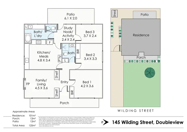 Floorplan of Homely house listing, 145 Wilding Street, Doubleview WA 6018