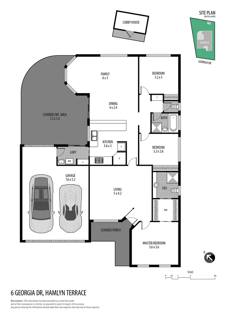 Floorplan of Homely house listing, 6 Georgia Drive, Hamlyn Terrace NSW 2259