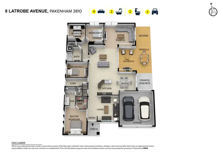 Floorplan of Homely house listing, 8 Latrobe Avenue, Pakenham VIC 3810