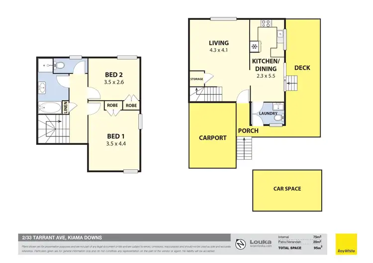 Floorplan of Homely townhouse listing, 2/33 Tarrant Avenue, Kiama Downs NSW 2533