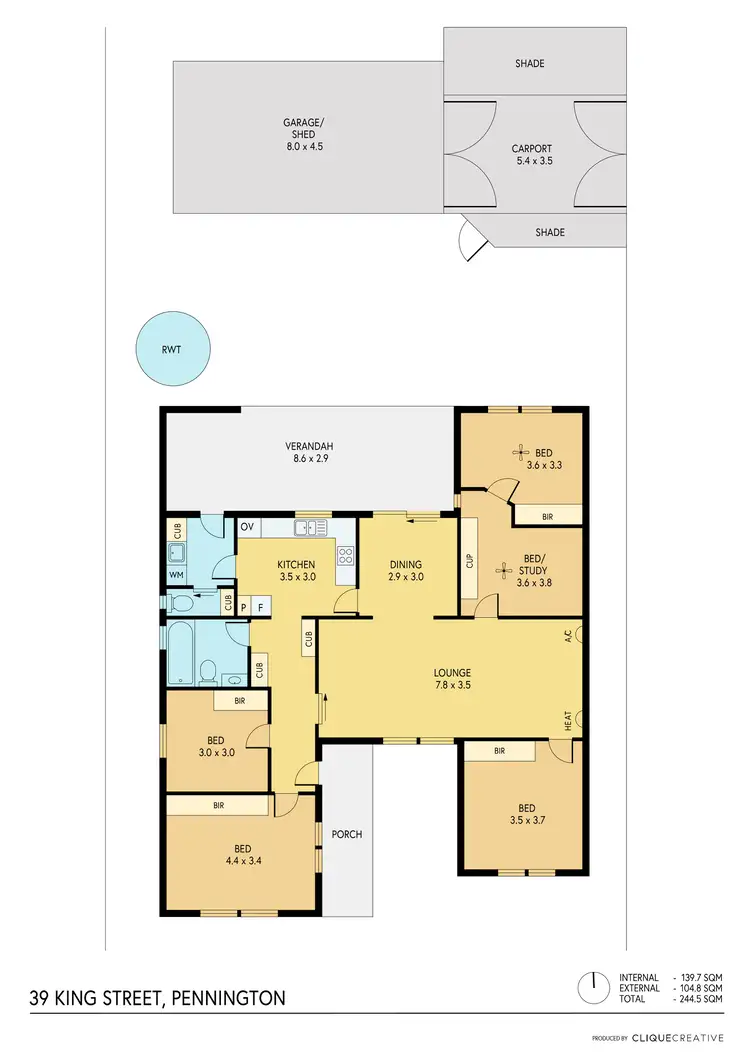 Floorplan of Homely house listing, 39 King Street, Pennington SA 5013