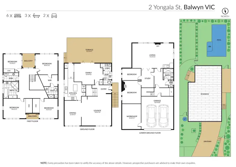 Floorplan of Homely house listing, 2 Yongala Street, Balwyn VIC 3103