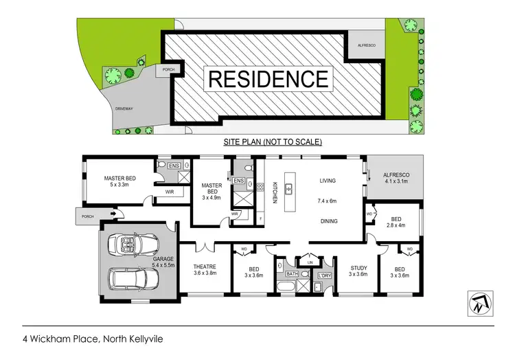 Floorplan of Homely house listing, 4 Wickham Place, North Kellyville NSW 2155
