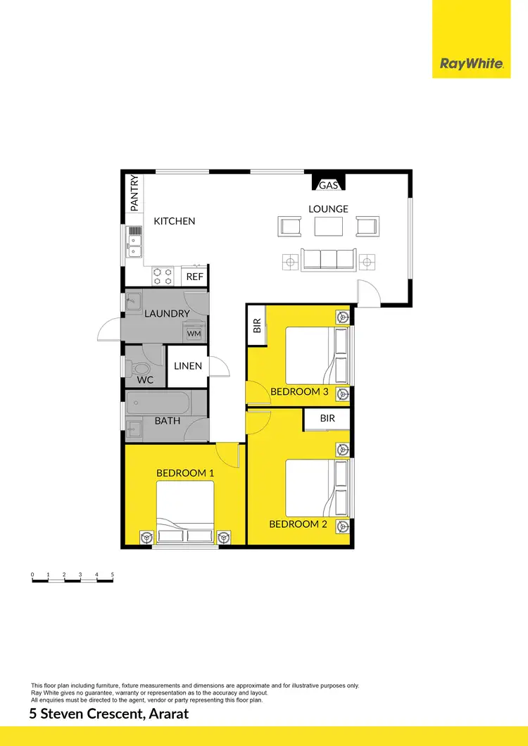 Floorplan of Homely house listing, 5 Steven Crescent, Ararat VIC 3377