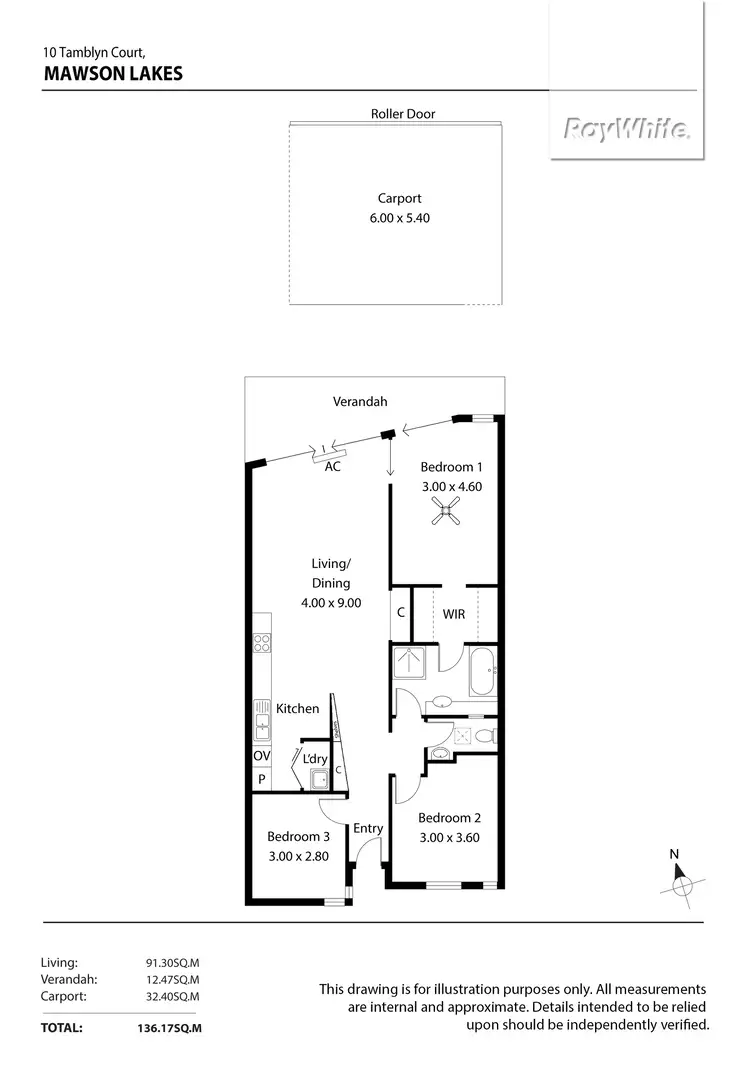 Floorplan of Homely house listing, 10 Tamblyn Court, Mawson Lakes SA 5095