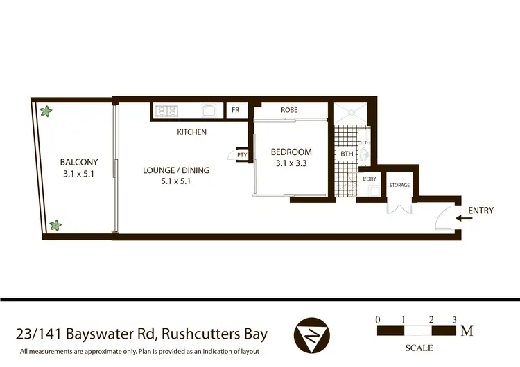 Floorplan of Homely apartment listing, 23/141 Bayswater Road, Rushcutters Bay NSW 2011