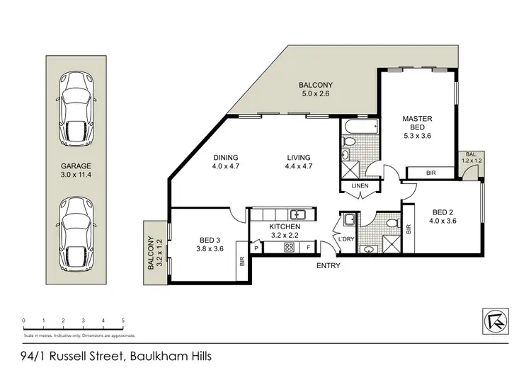 Floorplan of Homely unit listing, 94/1 Russell Street, Baulkham Hills NSW 2153