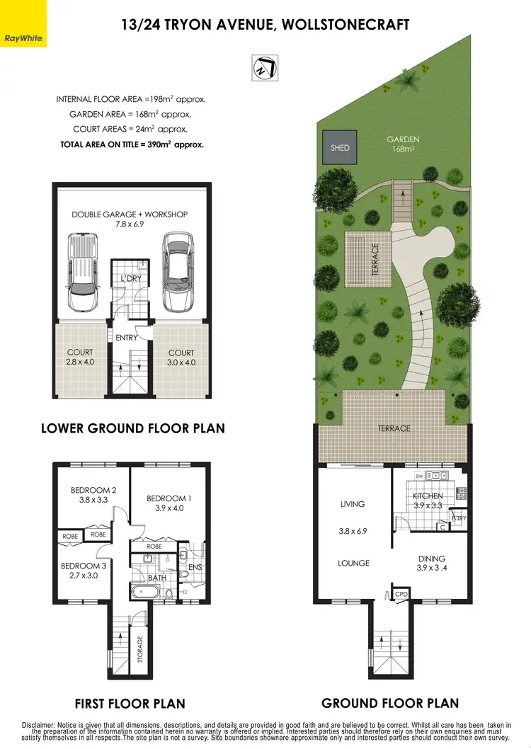 Floorplan of Homely townhouse listing, 13/24 Tryon Avenue, Wollstonecraft NSW 2065