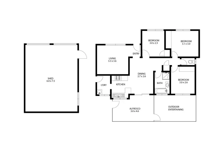 Floorplan of Homely house listing, 6 Mahogany Street, Newtown QLD 4350