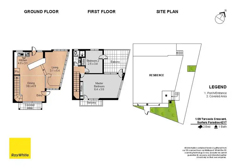 Floorplan of Homely apartment listing, 1/29 Tarcoola Crescent, Chevron Island QLD 4217