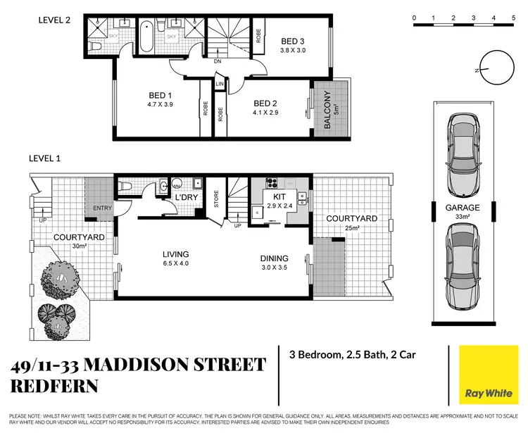 Floorplan of Homely townhouse listing, 49/11-33 Maddison Street, Redfern NSW 2016