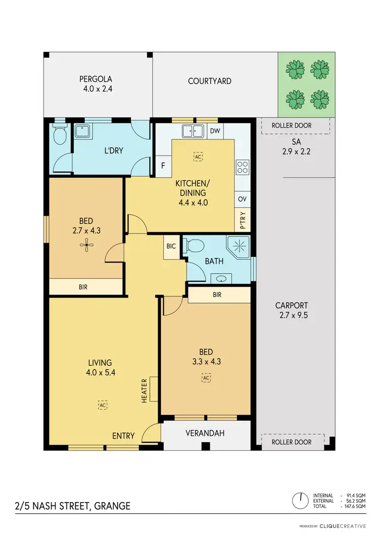 Floorplan of Homely house listing, 2/5 Nash Street, Grange SA 5022