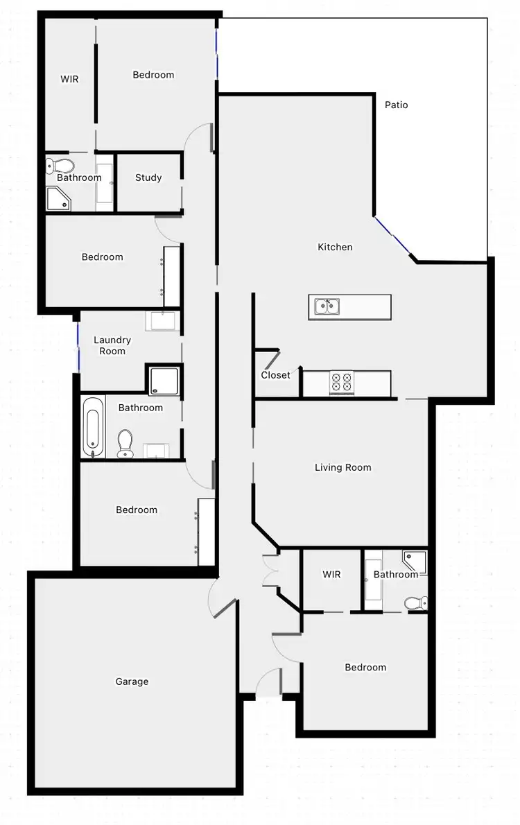 Floorplan of Homely house listing, 6 Oxley Court, Mildura VIC 3500