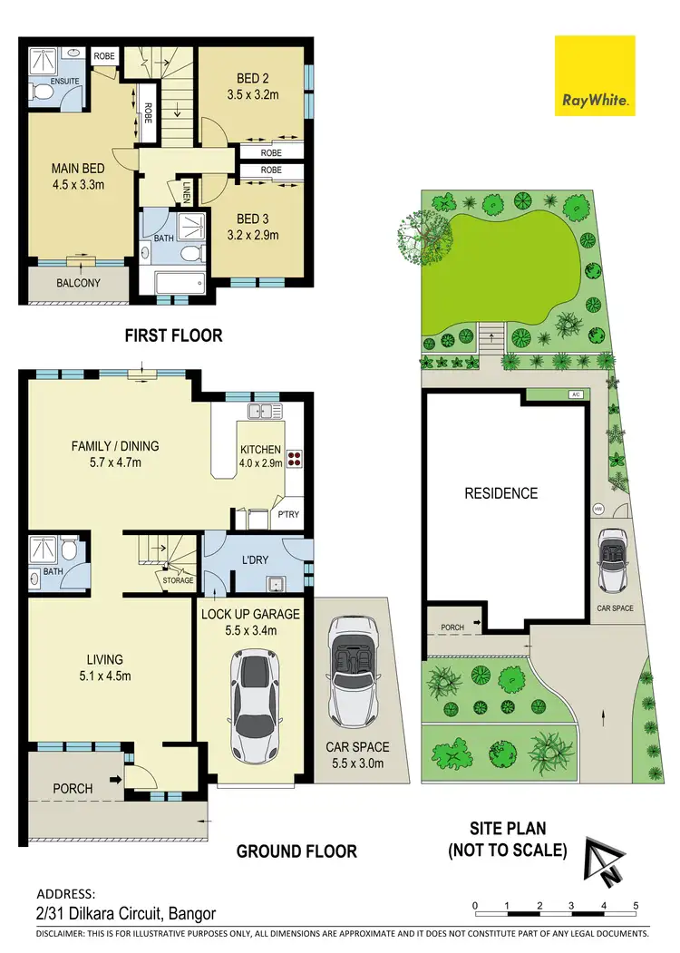 Floorplan of Homely semi-detached listing, 2/31 Dilkara Circuit, Bangor NSW 2234