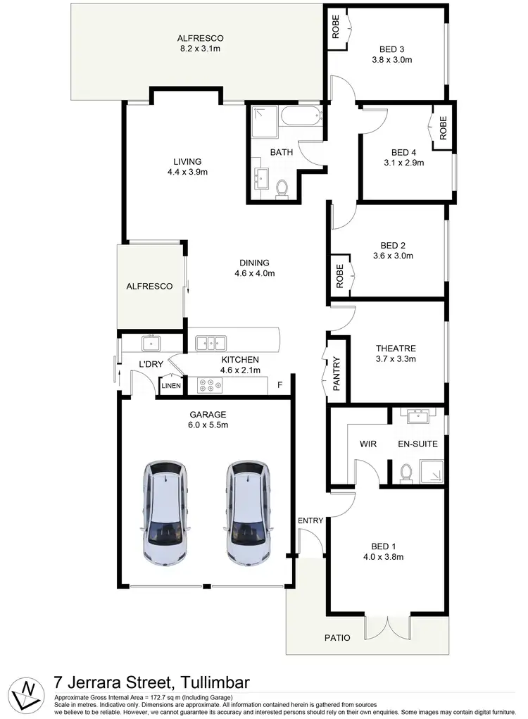 Floorplan of Homely house listing, 7 Jerrara Street, Tullimbar NSW 2527