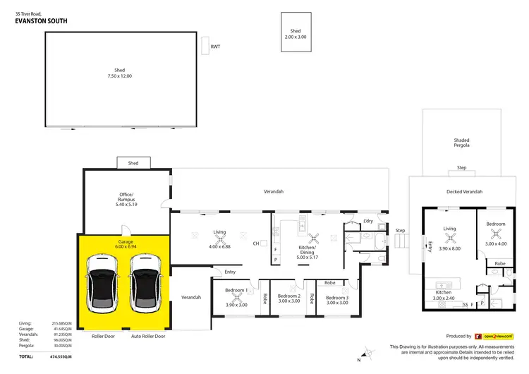 Floorplan of Homely house listing, 35 Tiver Road, Evanston South SA 5116