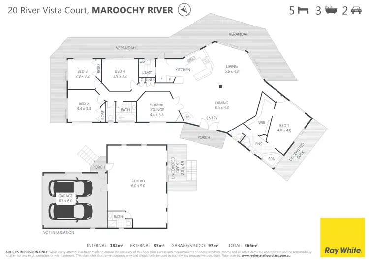 Floorplan of Homely house listing, 20 River Vista Court, Maroochy River QLD 4561
