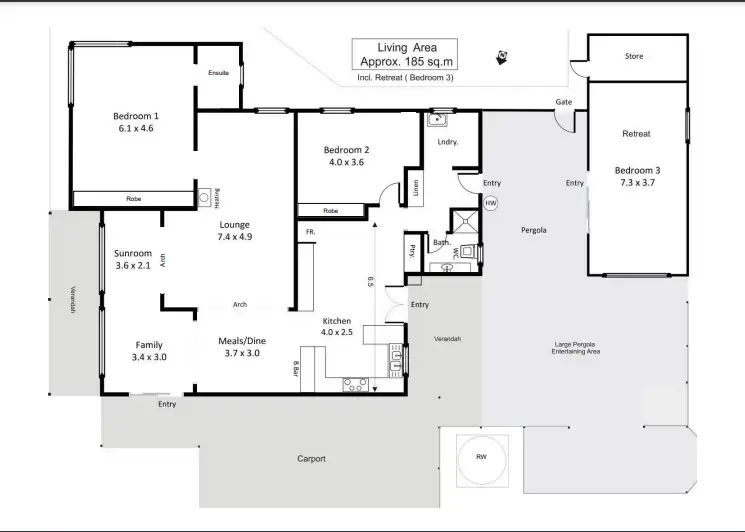 Floorplan of Homely house listing, 30 Thelma Road, Barmera SA 5345