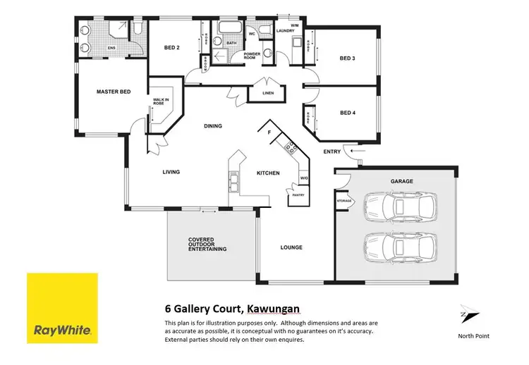 Floorplan of Homely house listing, 6 Gallery Court, Kawungan QLD 4655