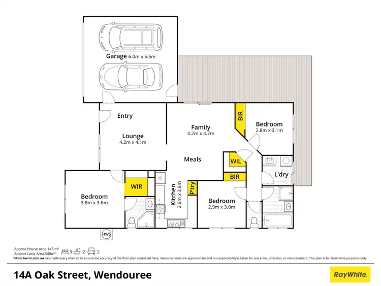 Floorplan of Homely house listing, 14a Oak Street, Wendouree VIC 3355