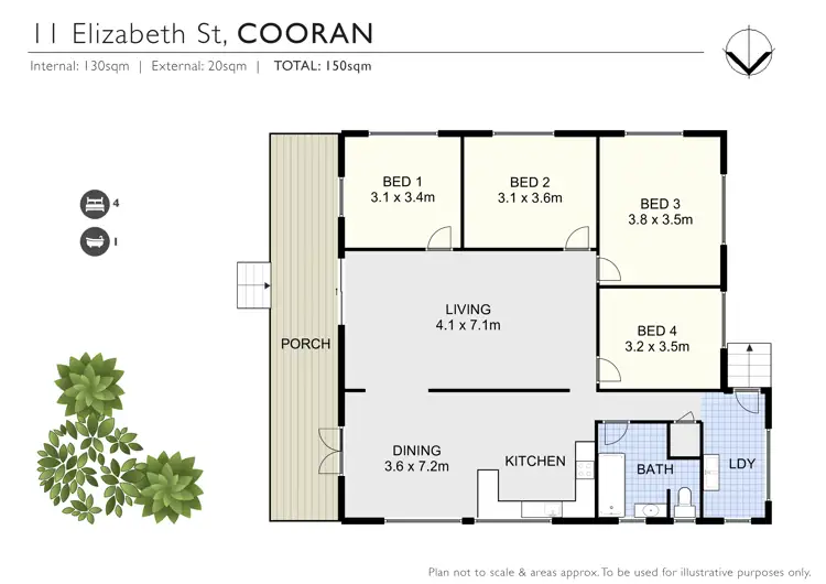 Floorplan of Homely house listing, 11 Elizabeth Street, Cooran QLD 4569