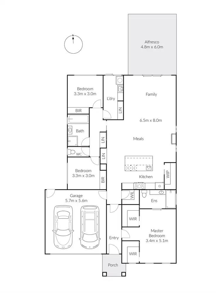 Floorplan of Homely house listing, 17 Spotted Gum Drive, Lara VIC 3212