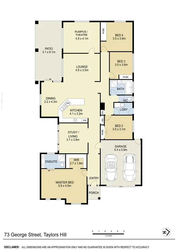 Floorplan of Homely house listing, 73 George Street, Taylors Hill VIC 3037