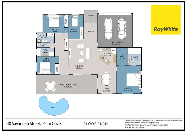 Floorplan of Homely house listing, 40 Savannah Street, Palm Cove QLD 4879