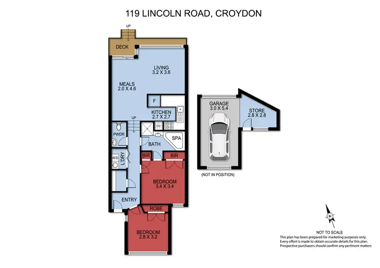 Floorplan of Homely unit listing, 119 Lincoln Road, Croydon VIC 3136