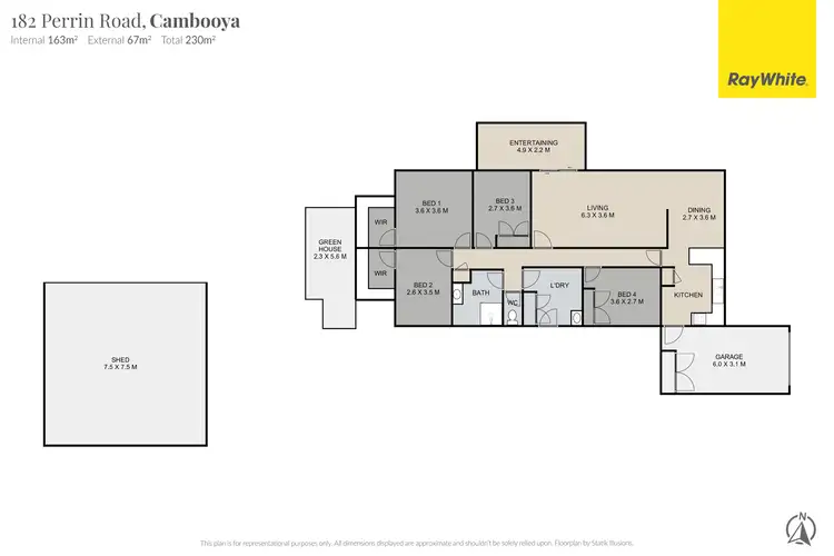 Floorplan of Homely rural property listing, 182 Perrin Road, Cambooya QLD 4358