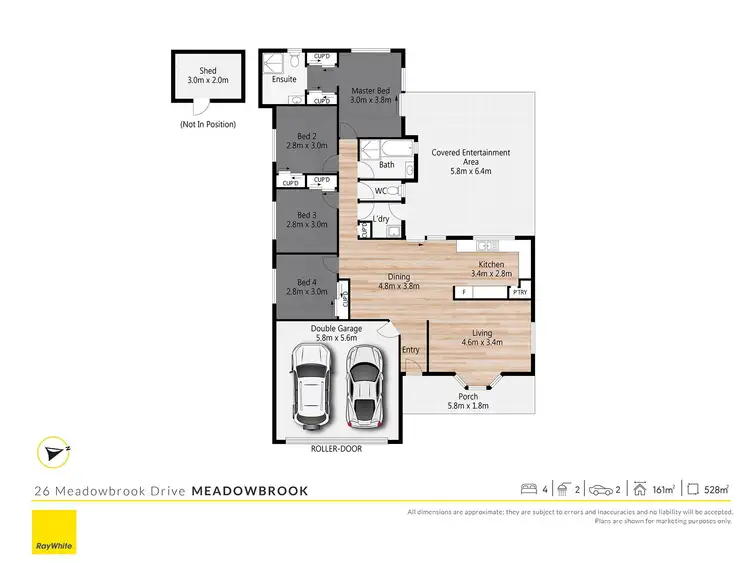 Floorplan of Homely house listing, 26 Meadowbrook Drive, Meadowbrook QLD 4131