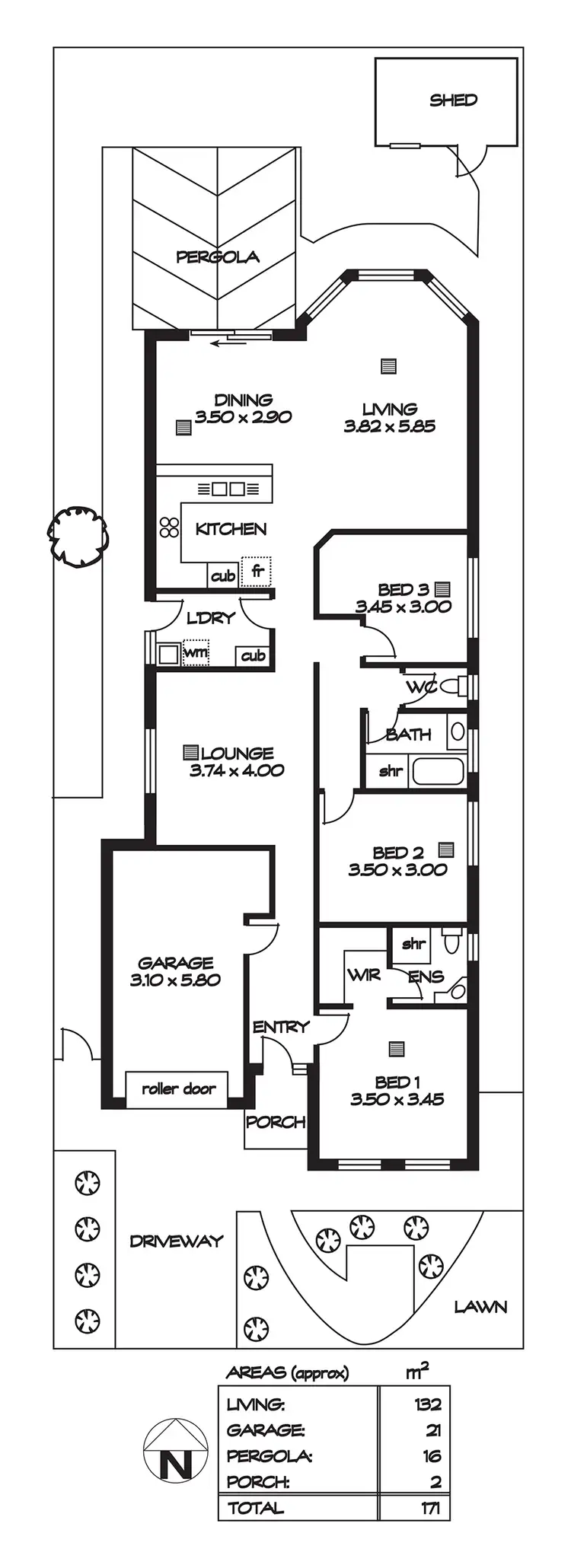 Floorplan of Homely house listing, 22 Brookside Street, Oakden SA 5086