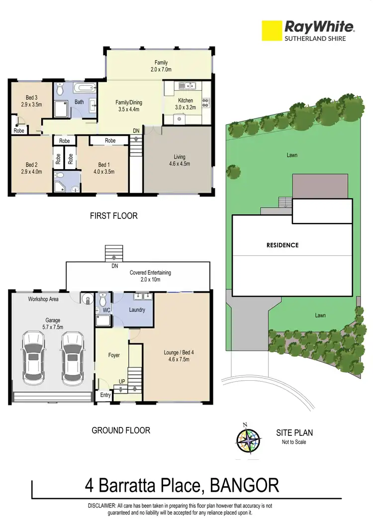 Floorplan of Homely house listing, 4 Barratta Place, Bangor NSW 2234