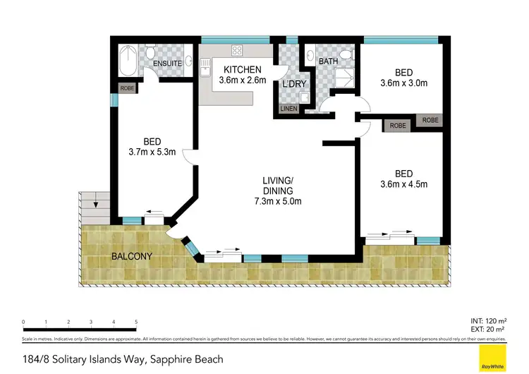 Floorplan of Homely unit listing, 184/8 Solitary Islands Way, Sapphire Beach NSW 2450