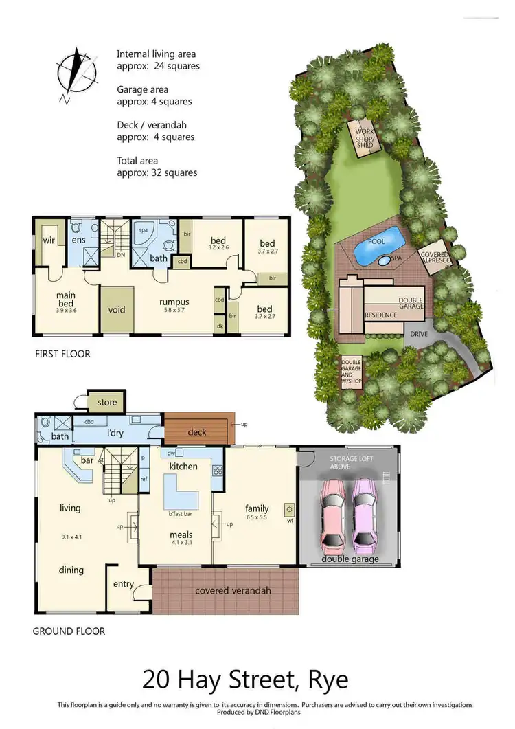 Floorplan of Homely house listing, 20 Hay Street, Rye VIC 3941