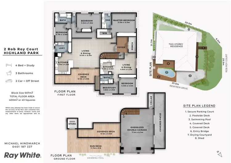 Floorplan of Homely house listing, 2 Rob Roy Court, Highland Park QLD 4211
