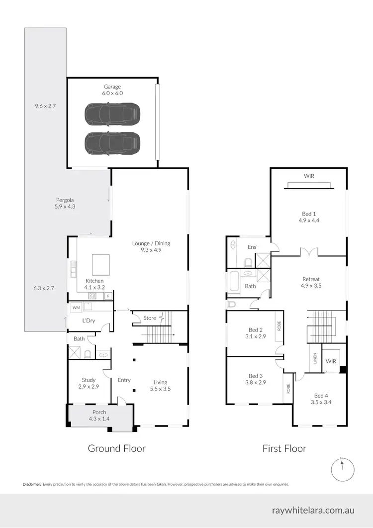 Floorplan of Homely house listing, 2-4 Austin Street, Lara VIC 3212